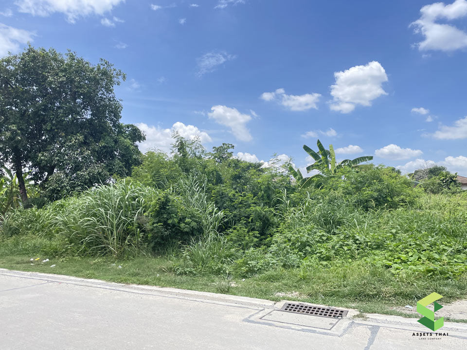 ขายที่ดิน 114 ตรว ถนนติวานนท์-ปากเกร็ด34 เยื้องรร.อัมพรไพศาล ใกล้ทางด่วน